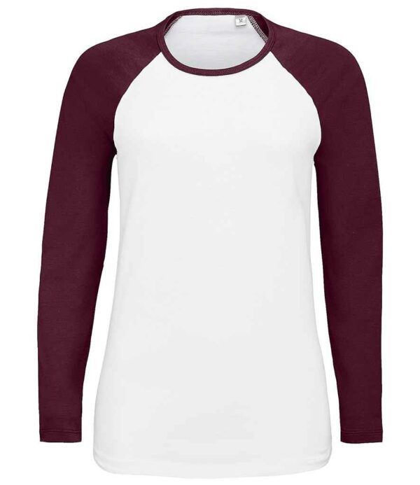 SOL'S Ladies Milky Contrast Long Sleeve T-Shirt