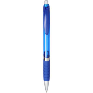 Turbo ballpoint pen with rubber grip