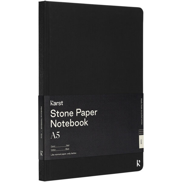 Karst® A5 stone paper hardcover notebook - squared