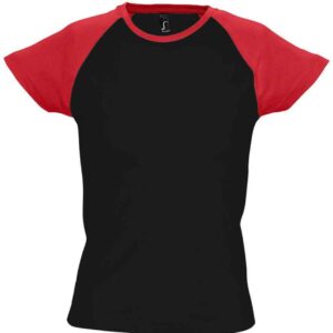 SOL'S Ladies Milky Contrast Baseball T-Shirt