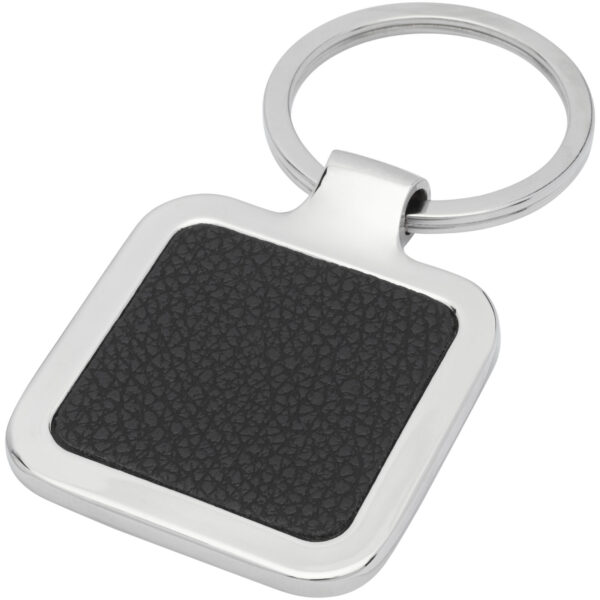 Piero laserable PU leather squared keychain