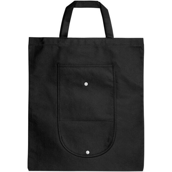 Maple buttoned foldable non-woven tote bag 8L