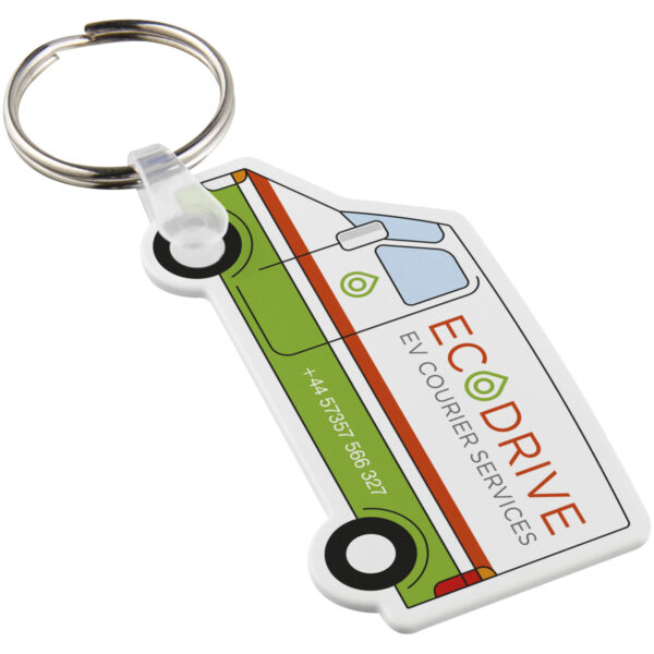 Tait van-shaped recycled keychain