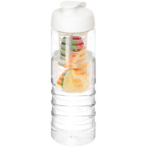 H2O Active® Treble 750 ml flip lid bottle & infuser