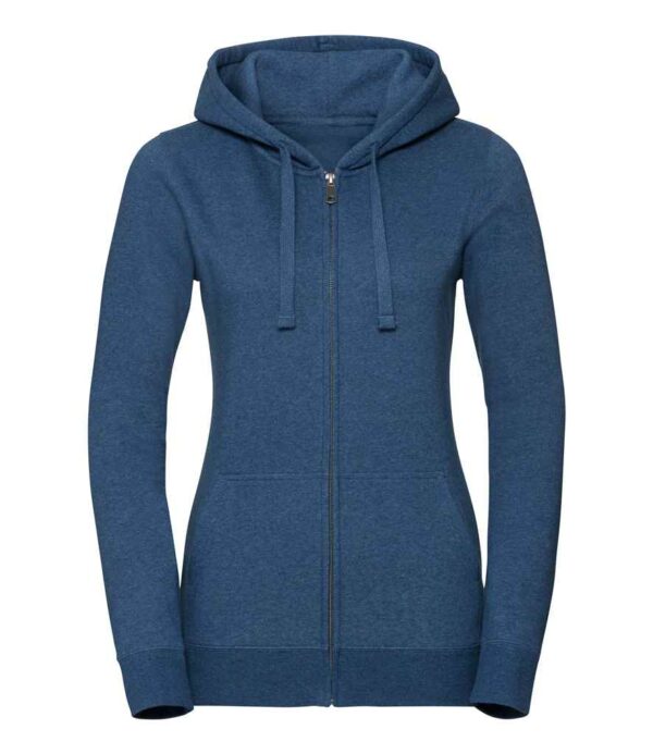 Russell Ladies Authentic Melange Zip Hoodie