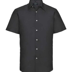 Russell Collection Short Sleeve Tailored Oxford Shirt