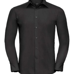 Russell Collection Long Sleeve Tailored Poplin Shirt