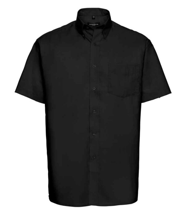 Russell Collection Short Sleeve Easy Care Oxford Shirt