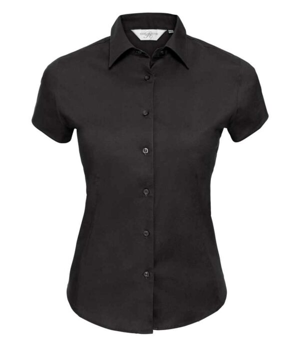 Russell Collection Ladies Short Sleeve Easy Care Fitted Shirt