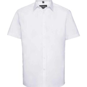 Russell Collection Short Sleeve Herringbone Shirt