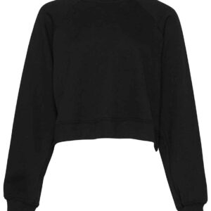 Bella Ladies Raglan Cropped Pullover Sweatshirt