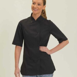 Dennys Ladies Short Sleeve Premium Chef's Jacket