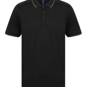 Henbury HiCool® Tipped Polo Shirt