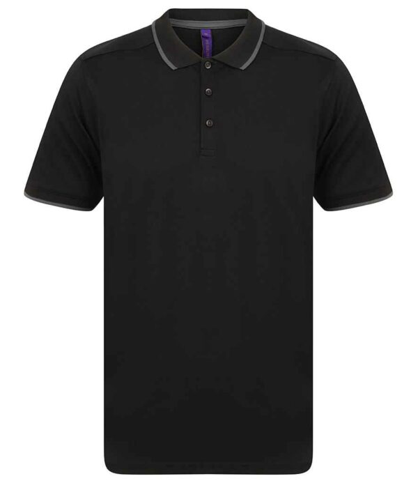 Henbury HiCool® Tipped Polo Shirt