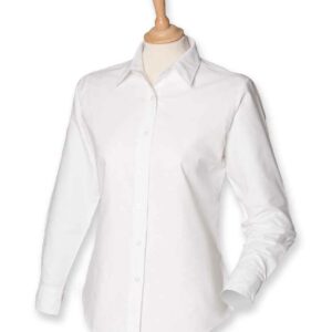 Henbury Ladies Long Sleeve Classic Oxford Shirt