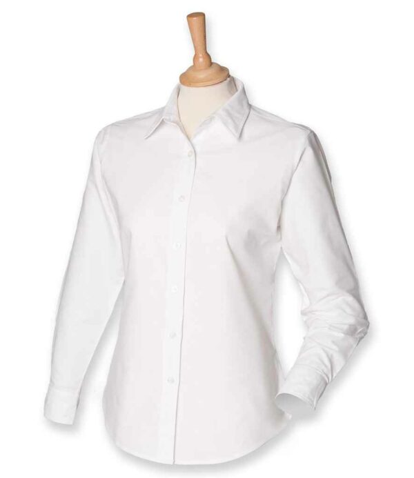 Henbury Ladies Long Sleeve Classic Oxford Shirt