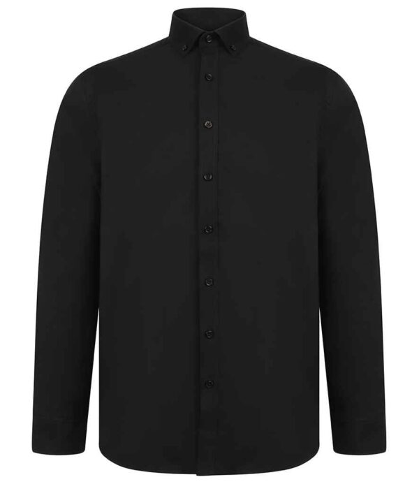 Henbury Modern Long Sleeve Regular Fit Oxford Shirt