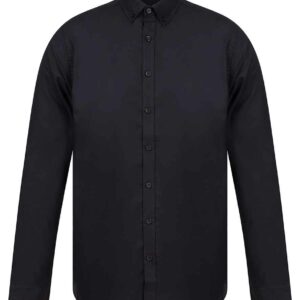 Henbury Modern Long Sleeve Slim Fit Oxford Shirt