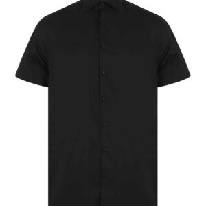 Henbury Short Sleeve Stretch Poplin Shirt