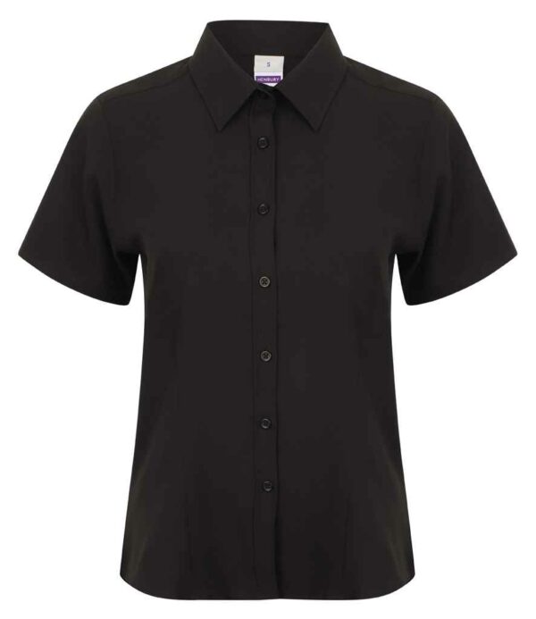 Henbury Ladies Short Sleeve Wicking Shirt