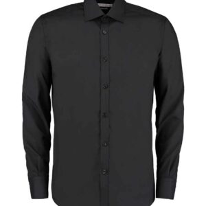 Kustom Kit Long Sleeve Slim Fit Business Shirt