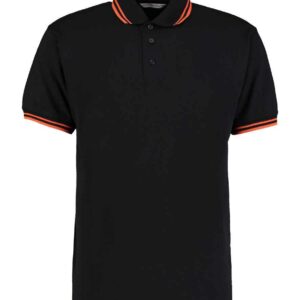 Kustom Kit Contrast Tipped Poly/Cotton Piqué Polo Shirt