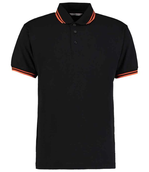 Kustom Kit Contrast Tipped Poly/Cotton Piqué Polo Shirt