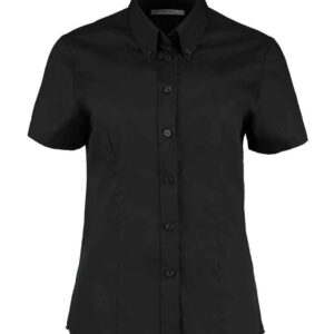 Kustom Kit Ladies Premium Short Sleeve Tailored Oxford Shirt