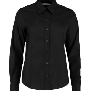 Kustom Kit Ladies Premium Long Sleeve Tailored Oxford Shirt