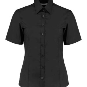 Kustom Kit Ladies Short Sleeve Tailored Business Shirt