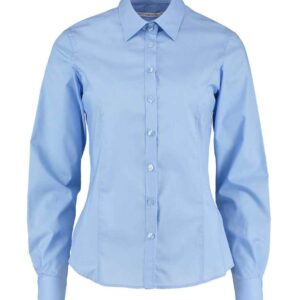 Kustom Kit Ladies Long Sleeve Tailored Business Shirt