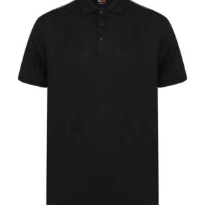 Finden and Hales Unisex Contrast Panel Piqué Polo Shirt