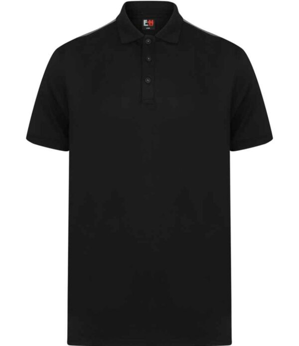 Finden and Hales Unisex Contrast Panel Piqué Polo Shirt