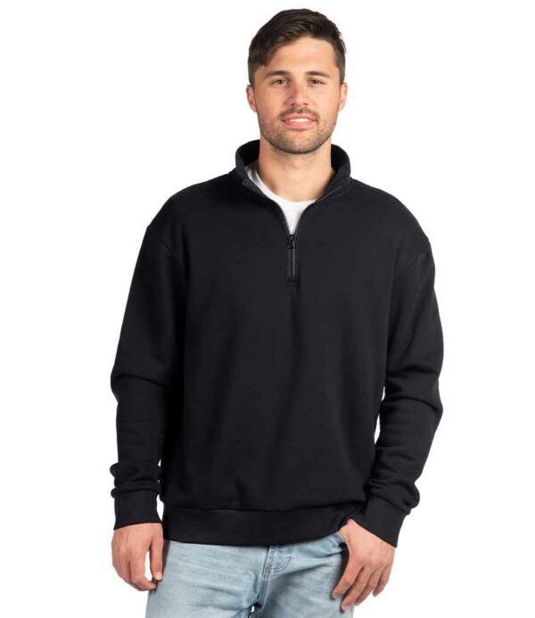 Next Level Apparel Unisex 1/4 Zip Sweatshirt