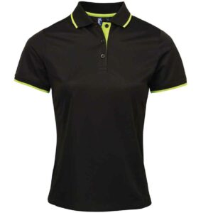 Premier Ladies Contrast Coolchecker® Piqué Polo Shirt