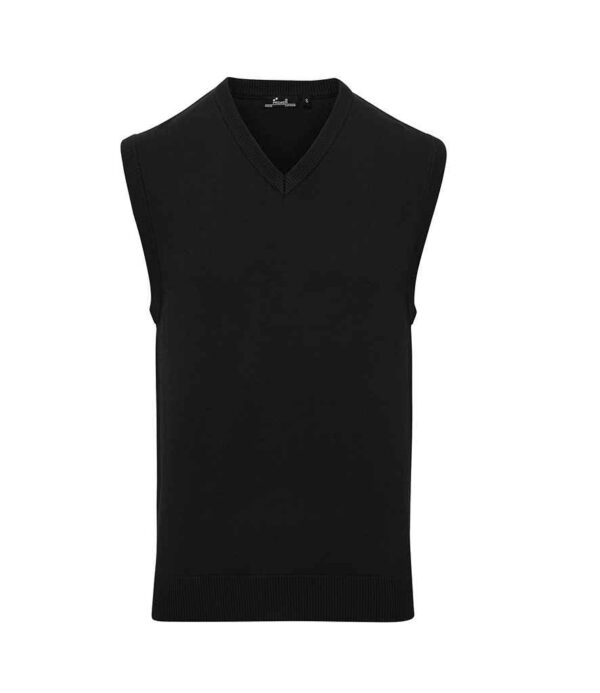 Premier Sleeveless Cotton Acrylic V Neck Sweater