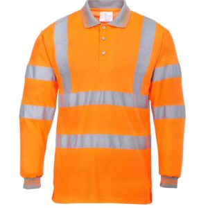 Portwest Hi-Vis Long Sleeve Polo Shirt