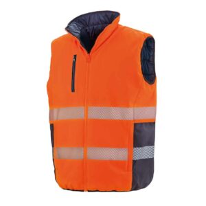 Result Safe-Guard Reversible Soft Padded Gilet