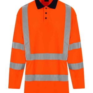 Pro RTX High Visibility Long Sleeve Polo Shirt