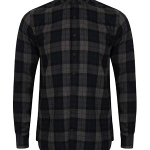 SF Men Brushed Check Casual Shirt