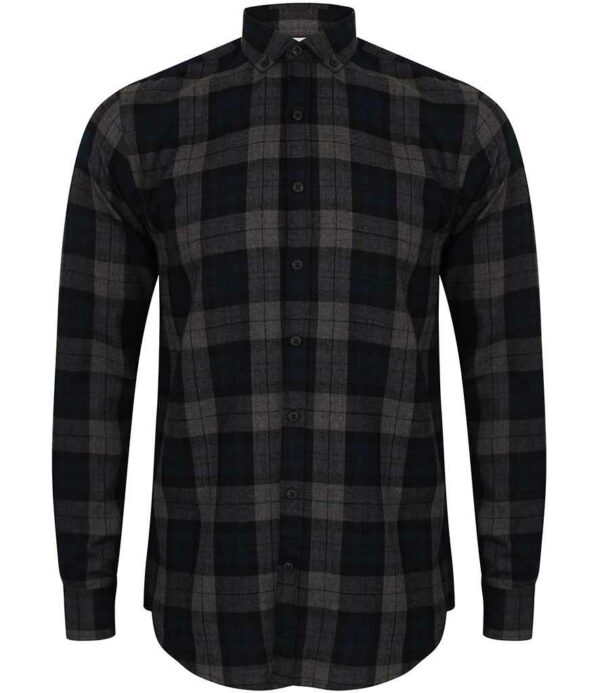 SF Men Brushed Check Casual Shirt