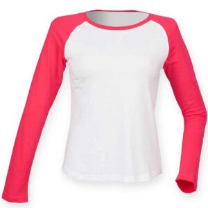 SF Ladies Long Sleeve Baseball T-Shirt