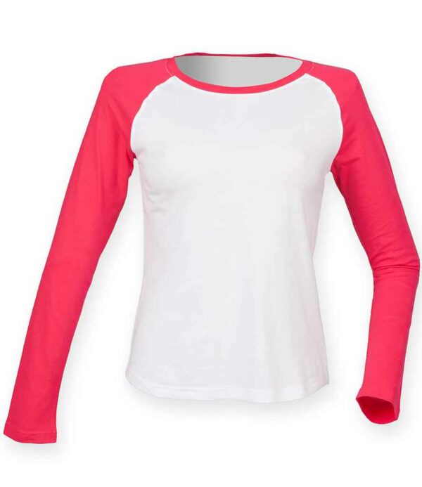 SF Ladies Long Sleeve Baseball T-Shirt