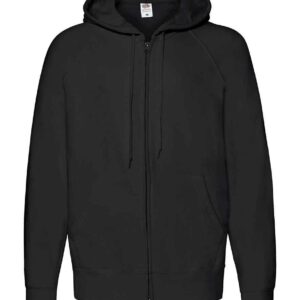 Fruit of the Loom Lightweight Zip Hooded Sweatshirt