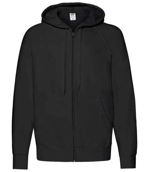 Fruit of the Loom Lightweight Zip Hooded Sweatshirt