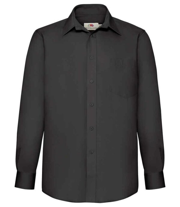 Fruit of the Loom Long Sleeve Poplin Shirt