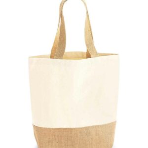 Westford Mill Jute Base Canvas Shopper