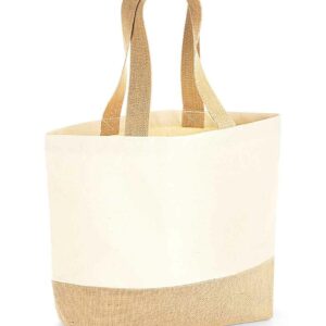 Westford Mill Jute Base Canvas Tote