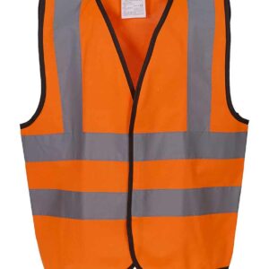 Yoko Kids Hi-Vis Two Band and Braces Waistcoat