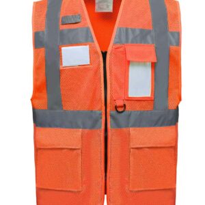 Yoko Hi-Vis Top Cool Open Mesh Executive Waistcoat